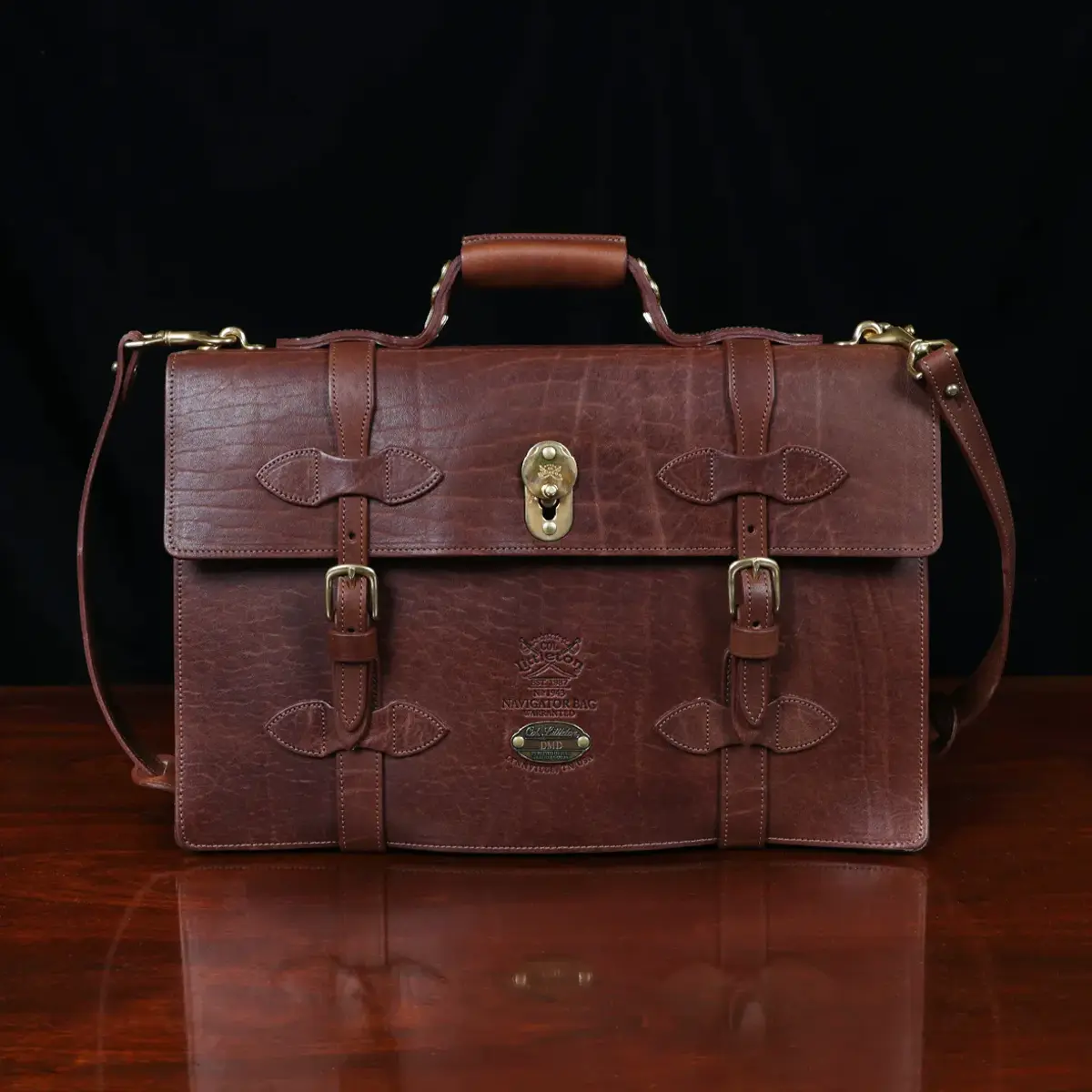 CEO Executive Brown Leather Office Bag - Leather Goods