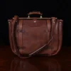 back side of the no 83 messenger bag showing the strap