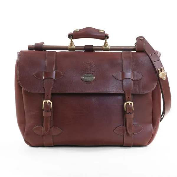 No. 83 Leather Messenger Book Bag – Vintage Brown