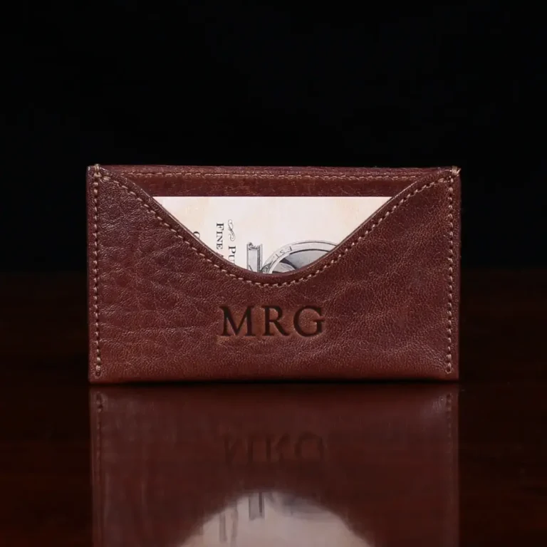  Leatherology Cognac Envelope Card Case, Business Card