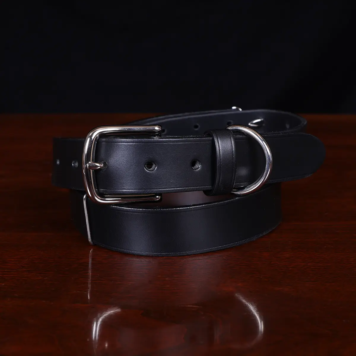 Patent-leather belt