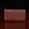 no. 15 leather checkbook wallet back view