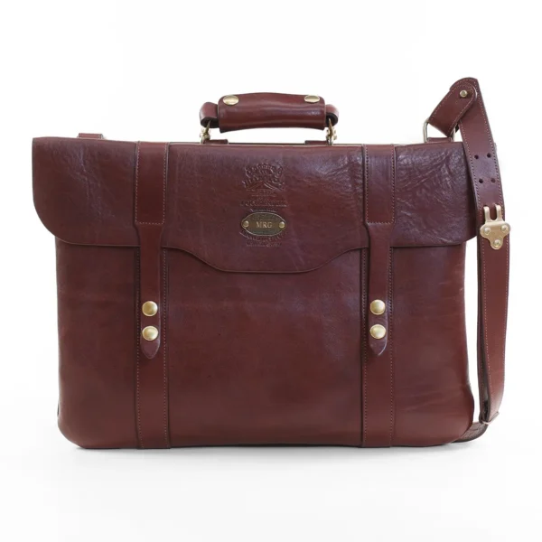 No. 16 Document Bag with Strap and Carry Handle – Vintage Brown