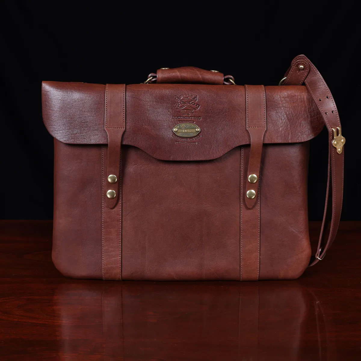 Leather Satchel Document Bag No. 16 - Best USA Made | Col. Littleton