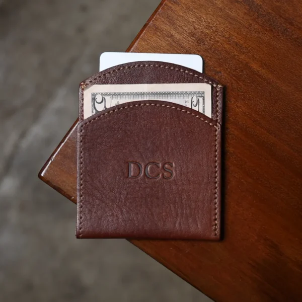 Leather Front Pocket Wallet – Vintage Brown
