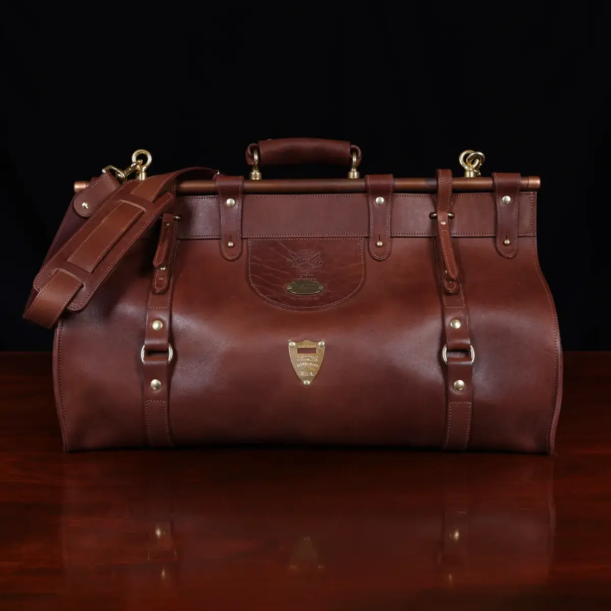 CAMINO  Small Weekender Leather Duffle Bag (SLC-203) - Sarge Leather Co.