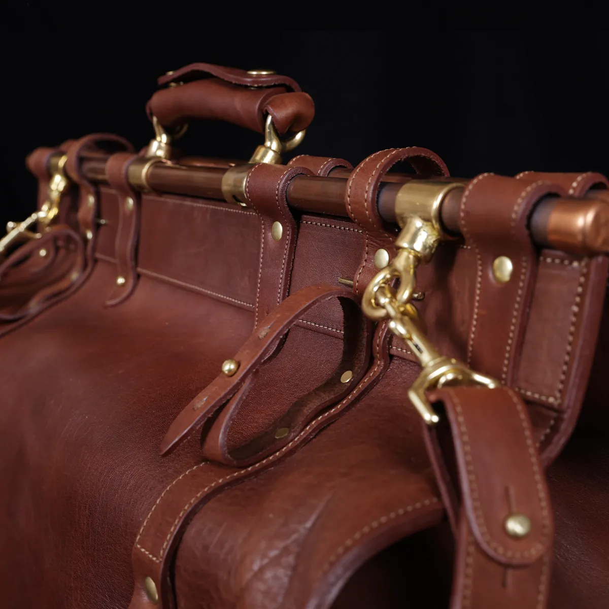 Leather & Canvas Garment Bag - Best USA Made | Col. Littleton