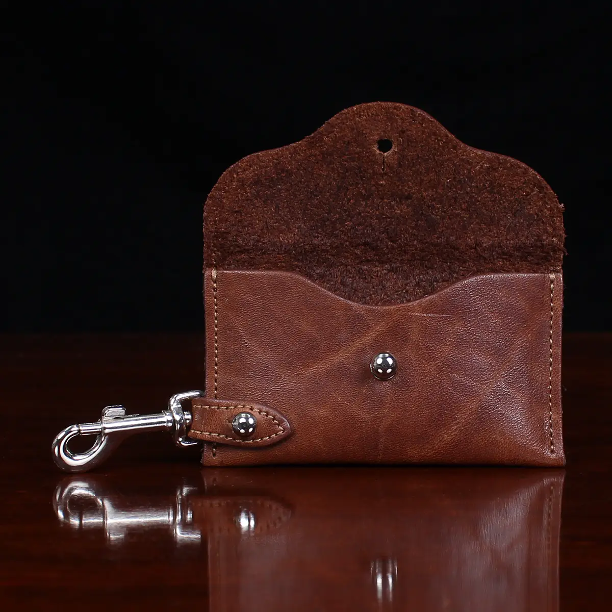 Personalized Leather Key Holder Pouch Full Grain Leather Car