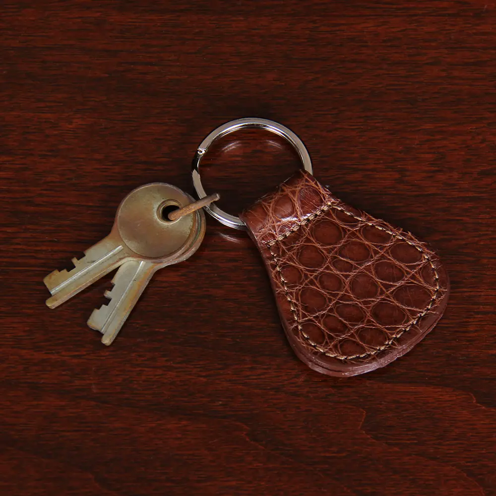 tayloredbycortes Rivet Keychain - Gold Key Ring Natural