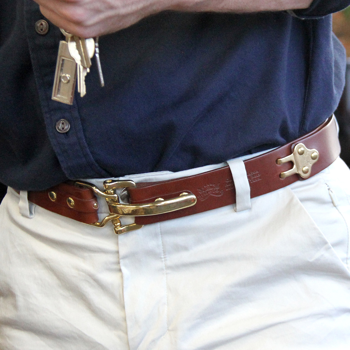Leather Cinch Belt Adjusting No. 5 | Best & USA Made | Col. Littleton