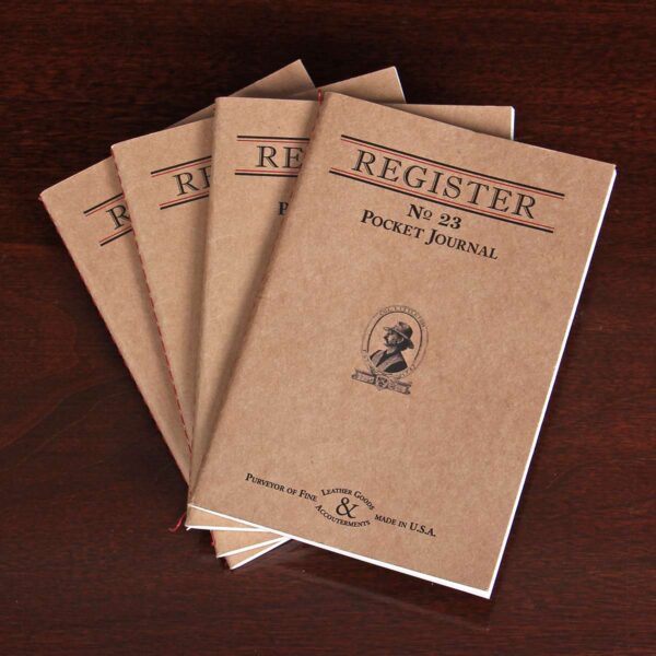 No. 23 Pocket Journal Register Refills – Set of 4