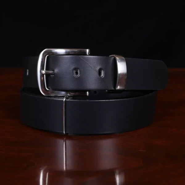 No. 4 Leather Belt – Black Italian Bridle Leather