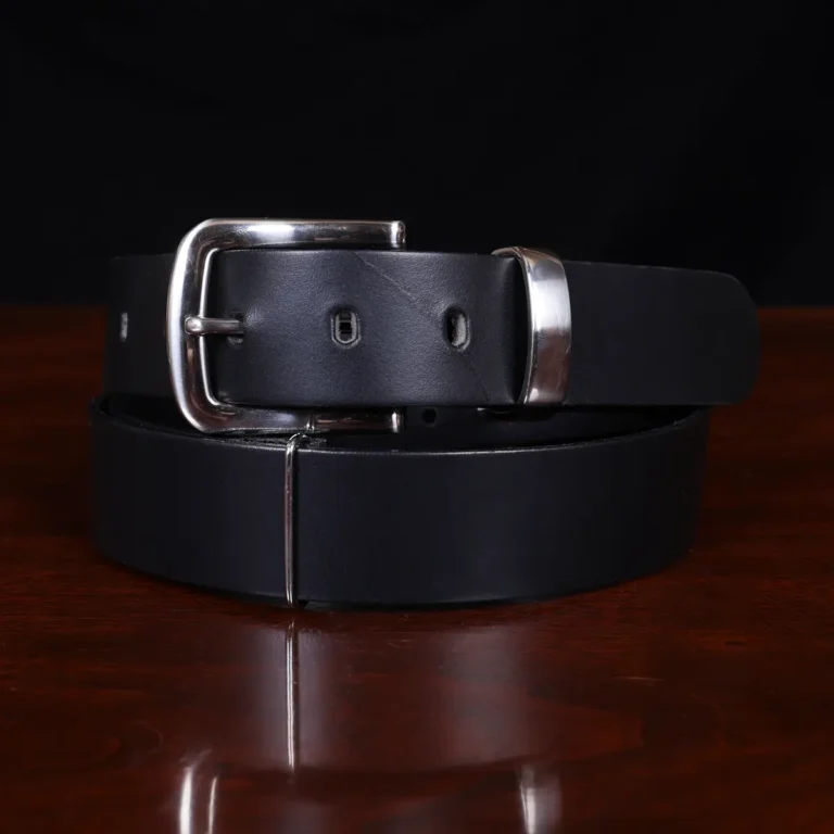 No 4 Belt in Black showing the front