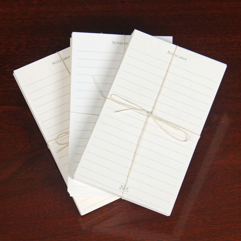 notecard refill set sitting on table