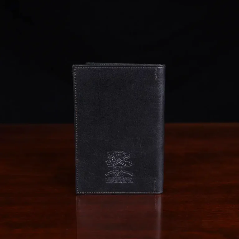 No. 23 Pocket Journal in Black American Steerhide