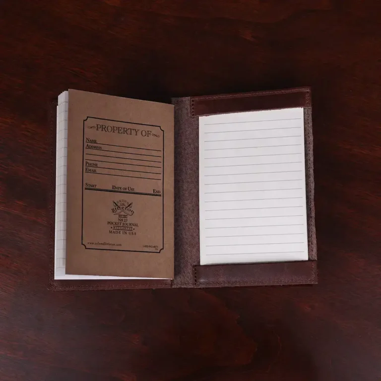 No. 23 Pocket Journal in Vintage Brown