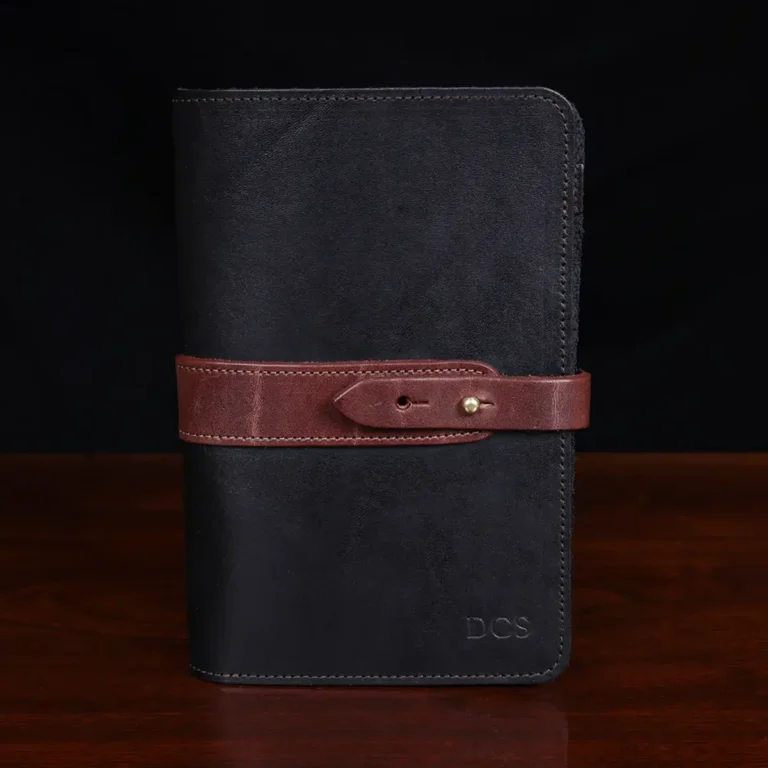 no 20 portfolio in back and vintage brown showing the front