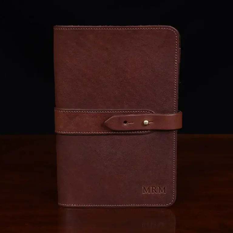 no 20 portfolio in vintage brown showing the front