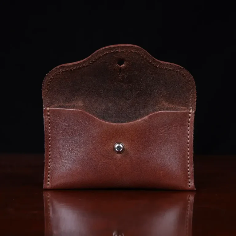 no 15 pouch in vintage brown showing the front