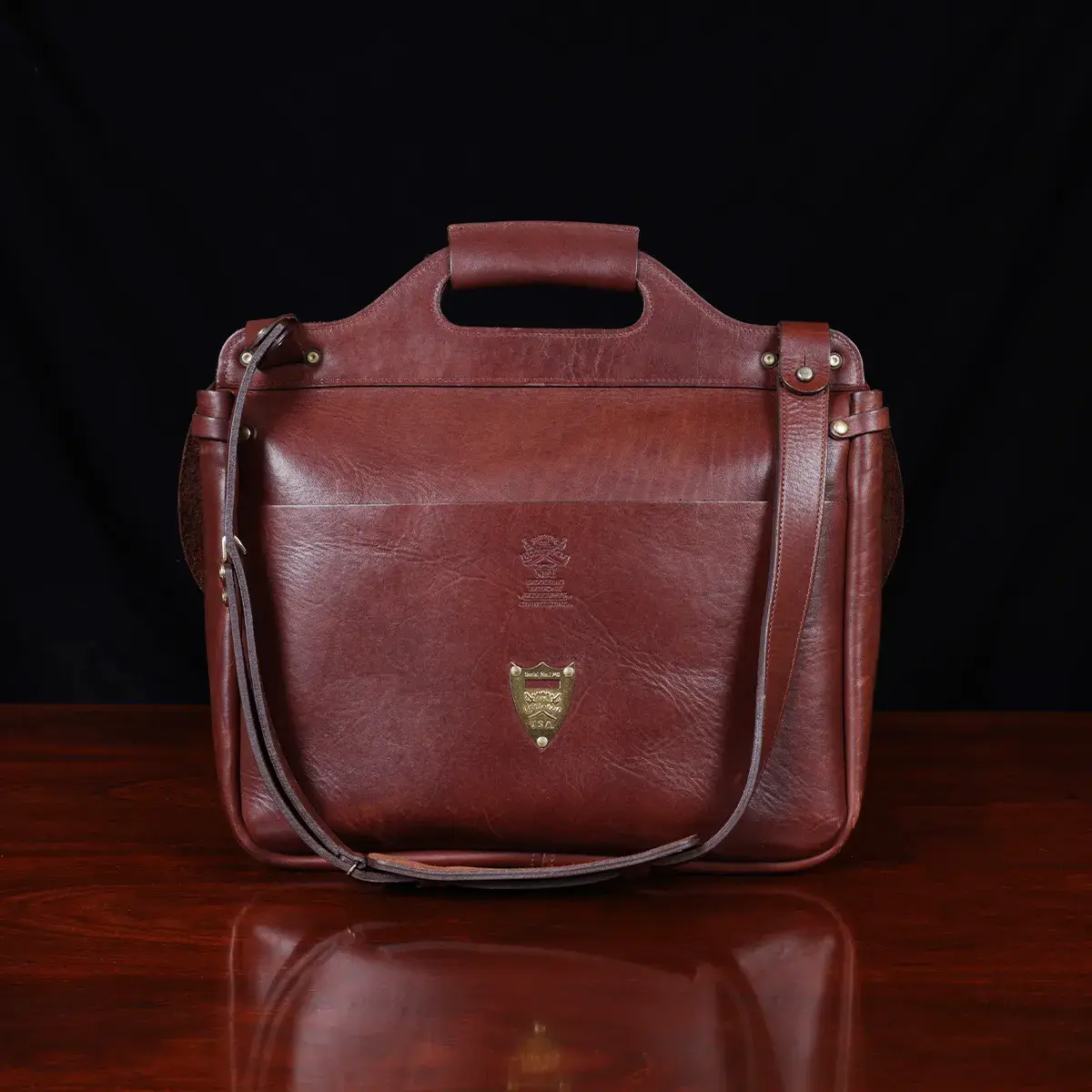 Executive Leather Messenger 2023, USA Made