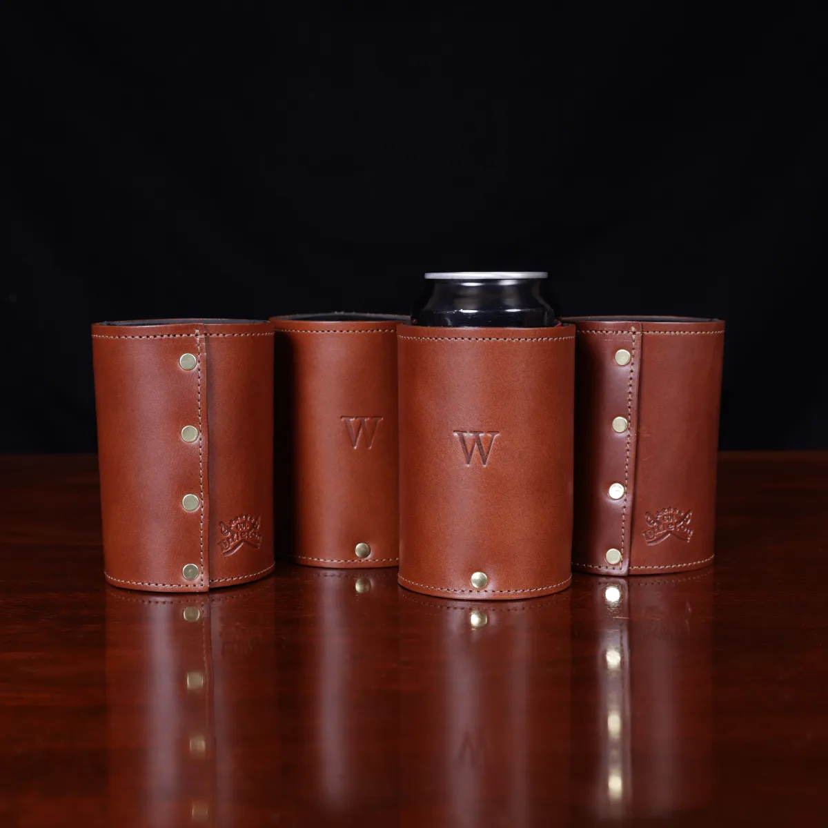 Personalized Leather Can Coozie