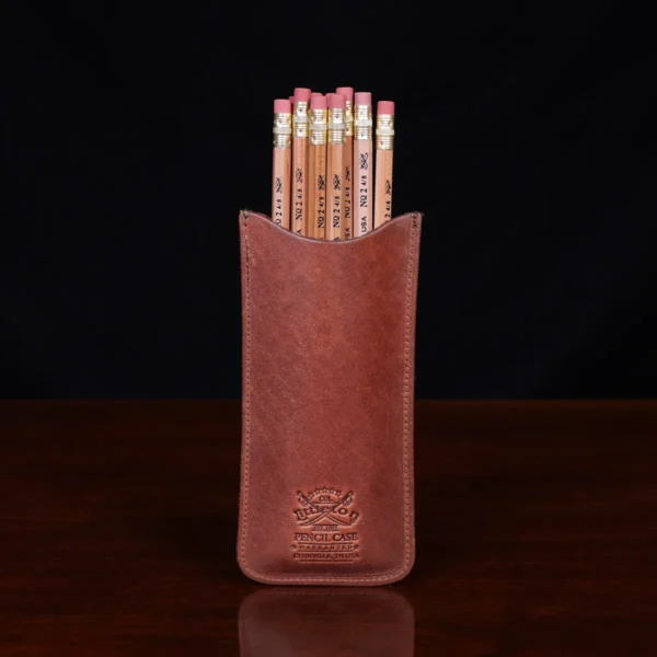 Pencil Case – Includes 12 Pencils – Vintage Brown