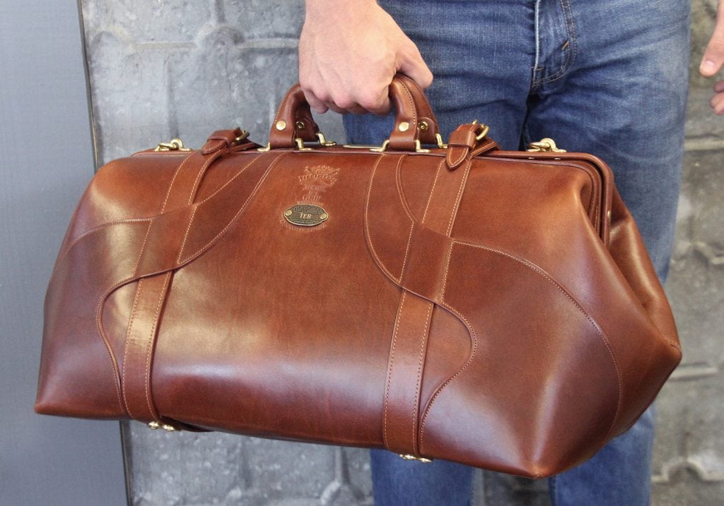 No. 5 Grip Travel Bag in Steer Hide
