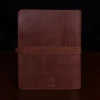 no 18 tablet portfolio in the color vintage brown showing the back