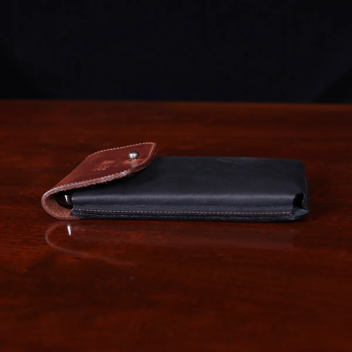 XL Leather Phone Case, No. 48 Holster - Fits iPhone , Pixel , Galaxy and More - Full-Grain Brown Steerhide - USA Made by Col. Littleton - 7” x 3 3/4”