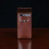 no60 brown large leather phone holster with phone - open view
