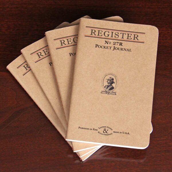 No. 27 Pocket Journal Register Refills – Set of 4