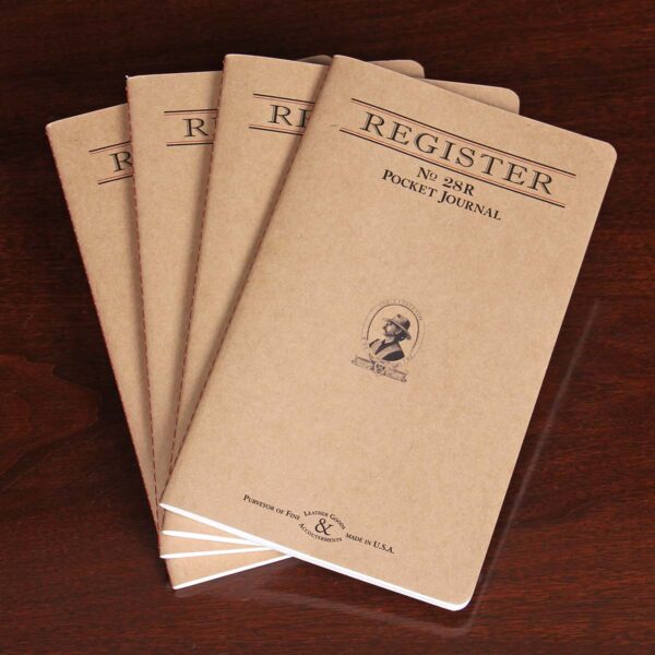 No. 28 Pocket Journal Register Refills – Set of 4