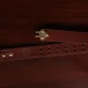 No. 5 Cinch Belt In American Buffalo showing the clasp