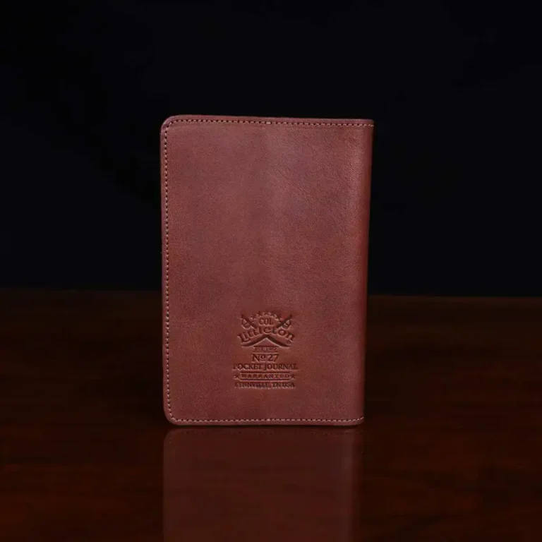 no 27 pocket journal showing the back side