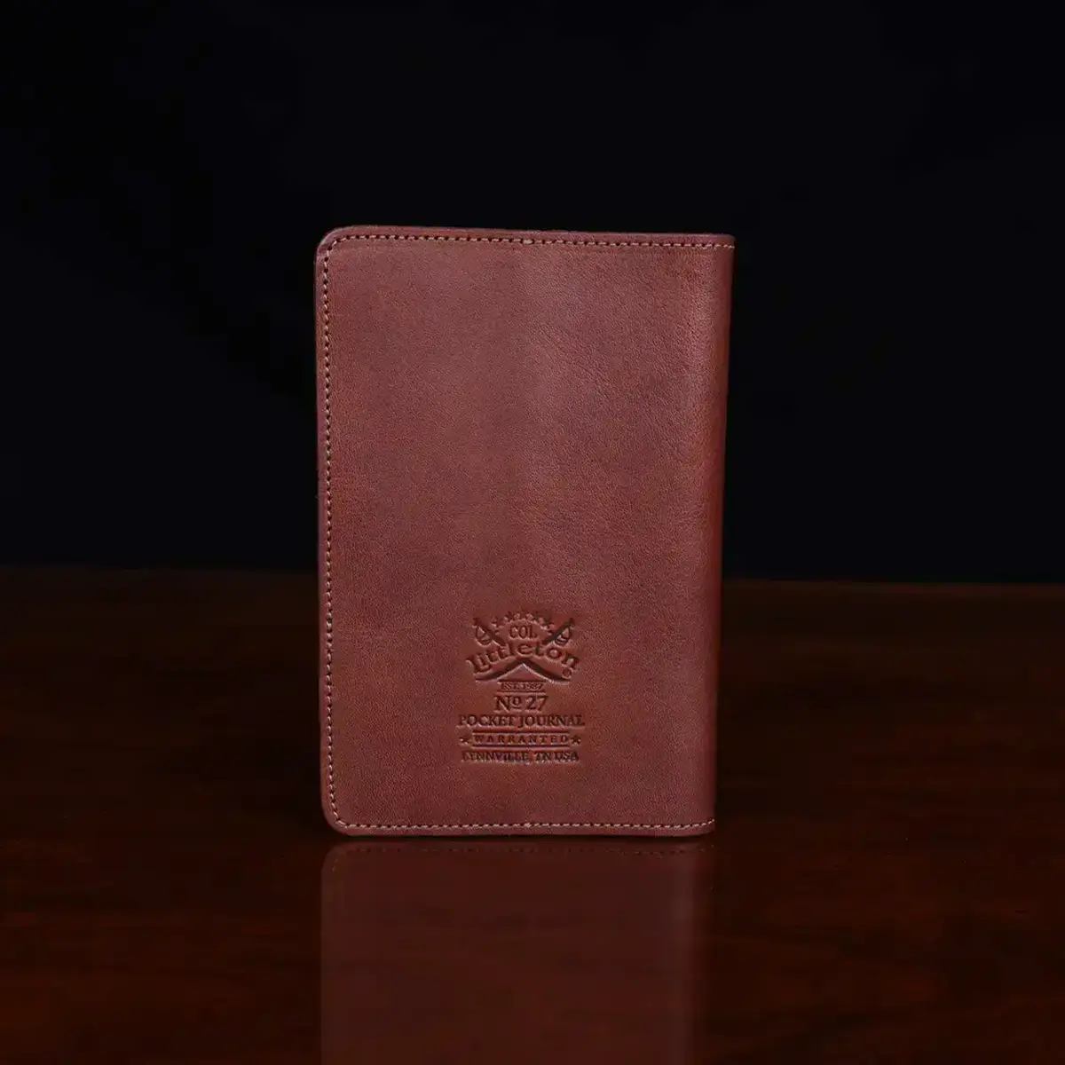 no 27 pocket journal showing the back side
