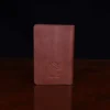No. 27 Pocket Journal in Vintage Brown American Steerhide Leather - back view