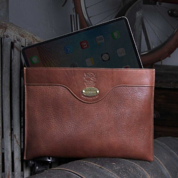 No. 8 Leather Vintage Brown Pocket for iPads