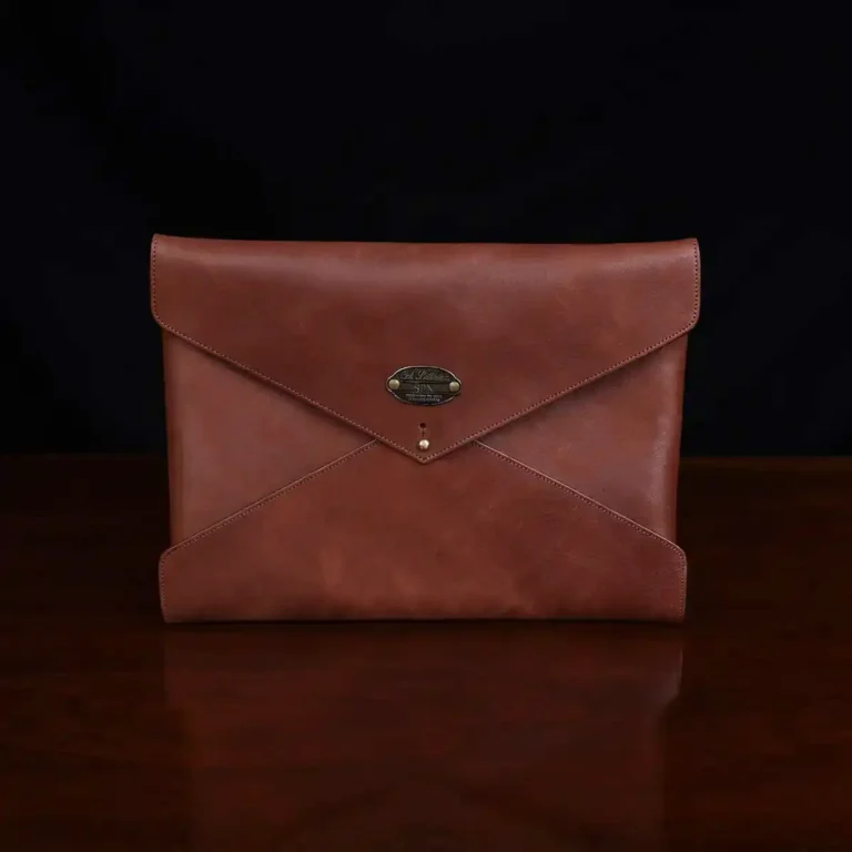 front view of Vintage Brown Emissary Envelope Pocket