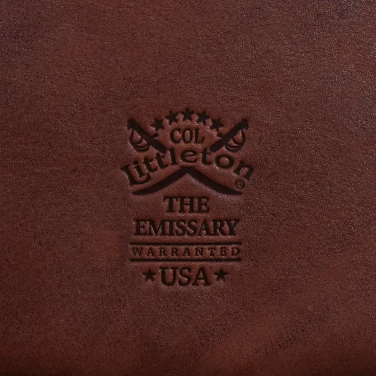 stamp of Vintage Brown Emissary Envelope Pocket