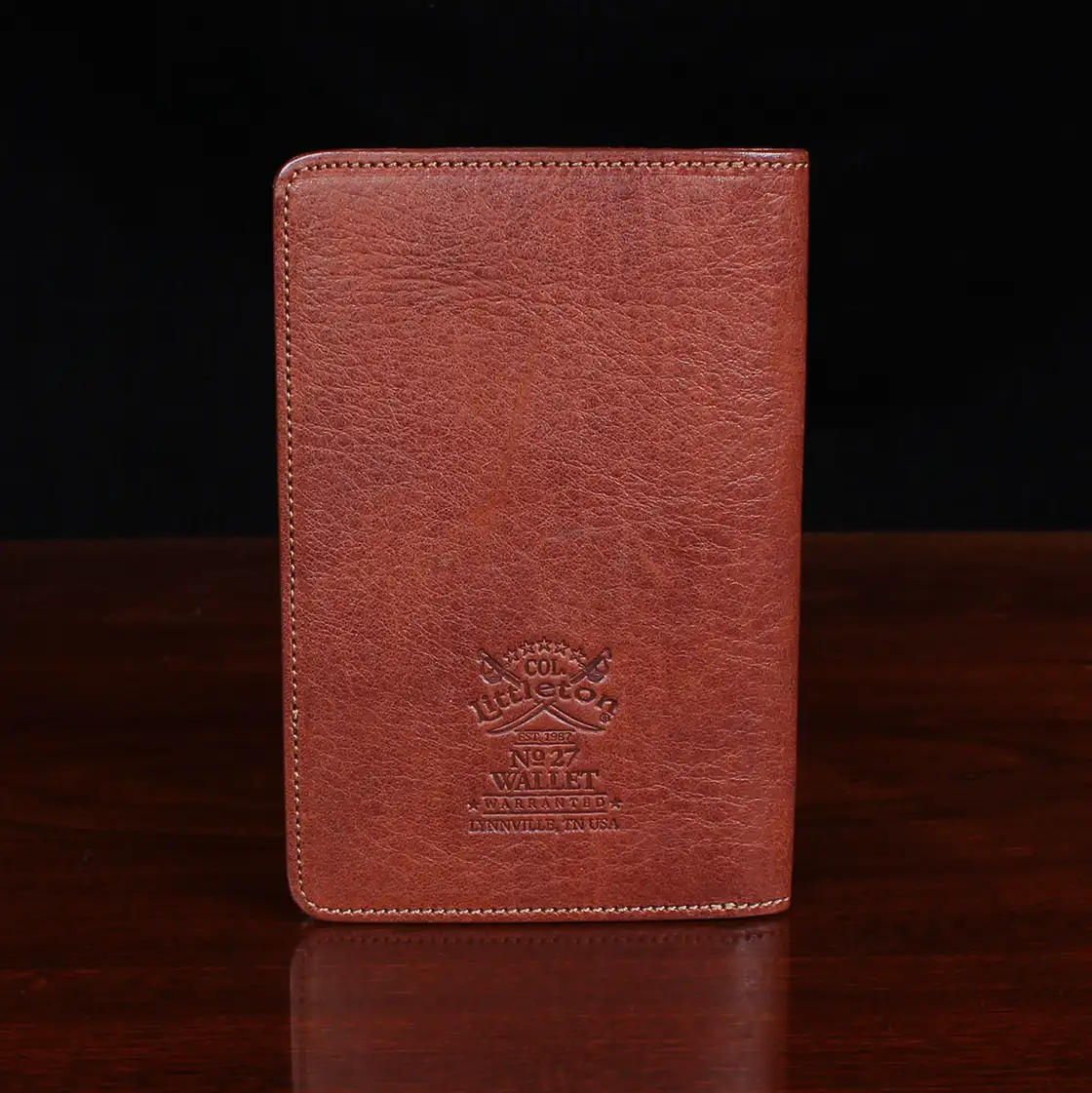 Designer Vegetable Tanned Leather Passport Cover Dark Brown