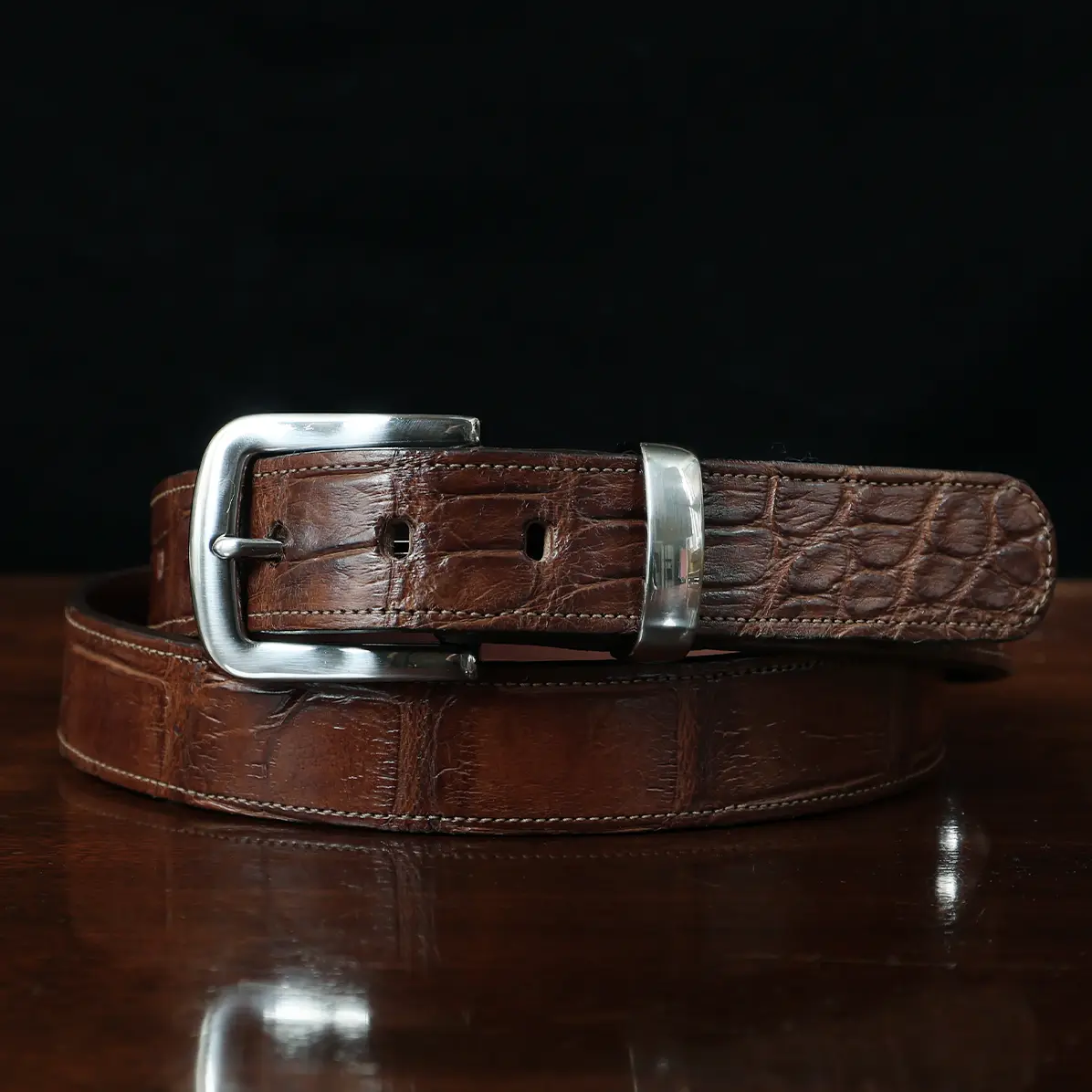 Men's Handcrafted Alligator Belt