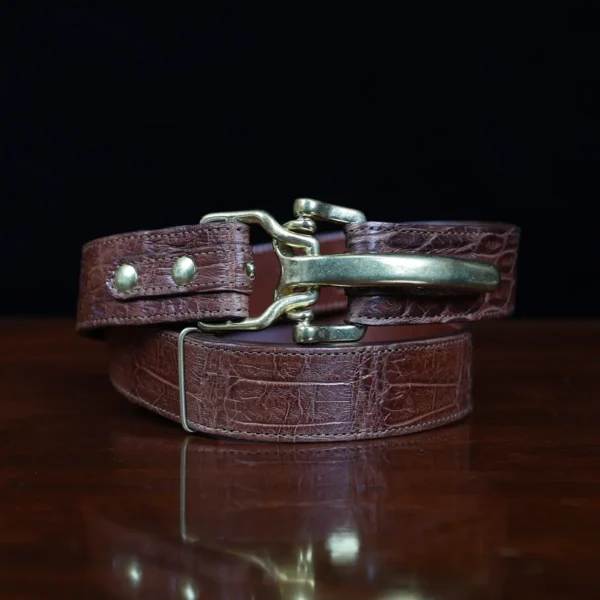 No. 5 Large Cinch Belt – One-of-a-kind – American Alligator
