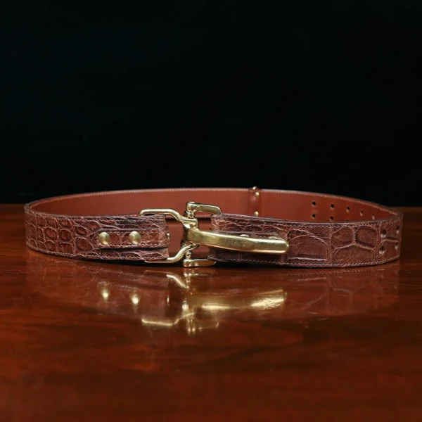 No. 5 Large Cinch Belt – One-of-a-kind – American Alligator