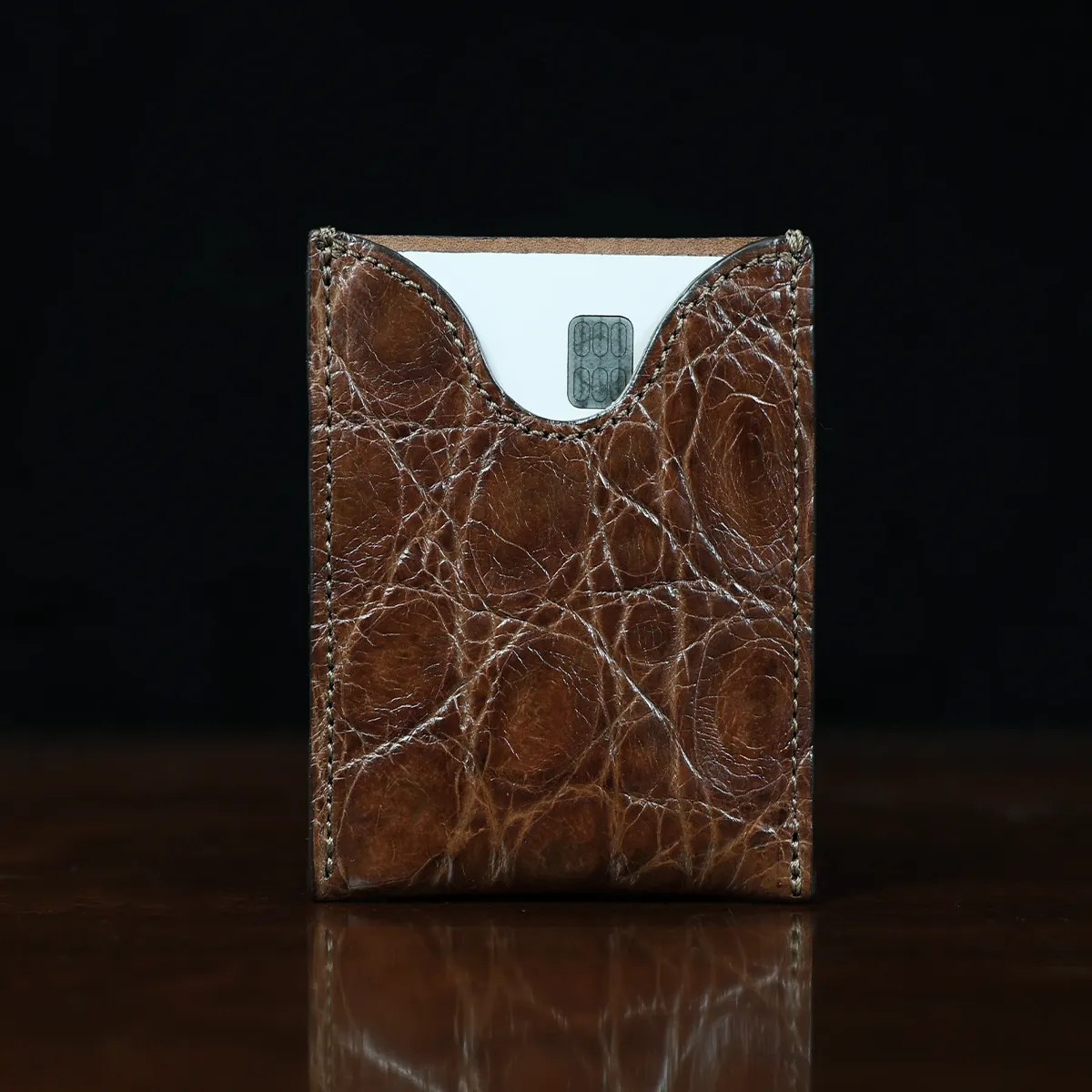 View larger image of No. 4 Card Case - American Alligator - 001 - Cardcase No4 Alligator 001 Card View