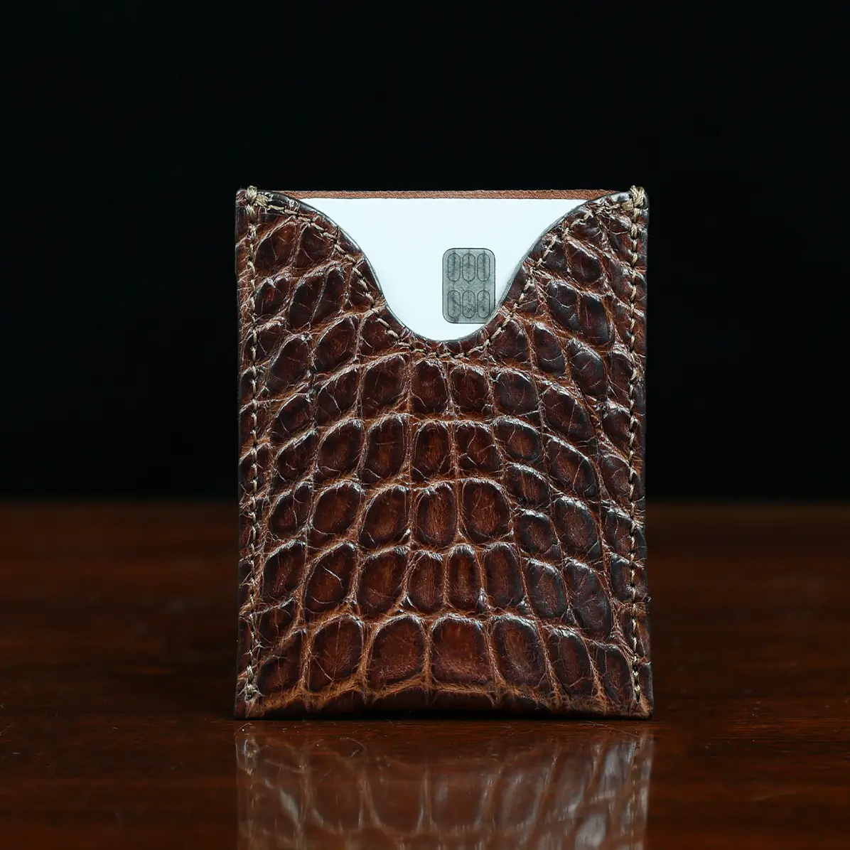 View larger image of No. 4 Card Case - American Alligator - 001 - Cardcase No4 Alligator 001 Card View