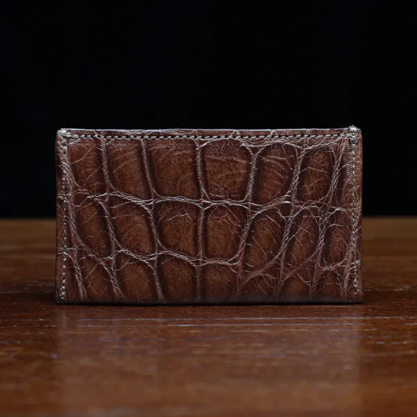 No. 3 Card Wallet – American Alligator – 001