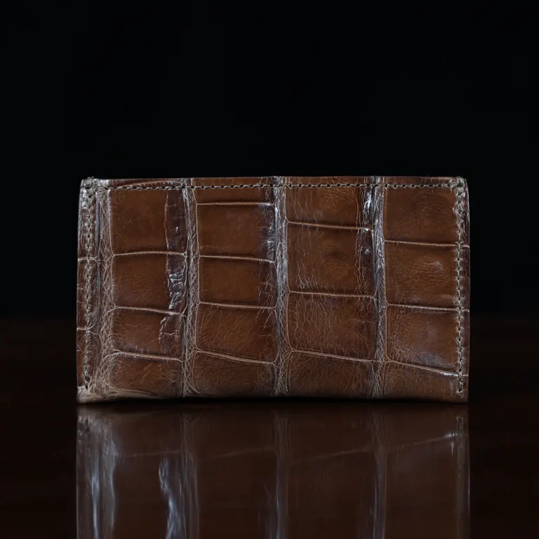 cardwallet-no3-alligator-002-back view on black background