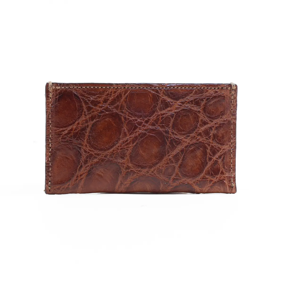 View larger image of cardwallet-no3-alligator-002-back view on black background