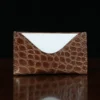 cardwallet-no3-alligator-002-front view with card on black background