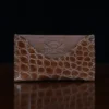 cardwallet-no3-alligator-002-front view on black background